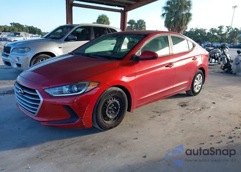 2017 Hyundai Elantra Se из США, поврежденный, VIN 5NPD74LF5HH077935
